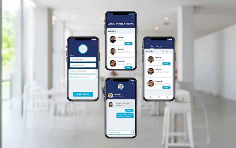 Guurnet mobile application matching screen